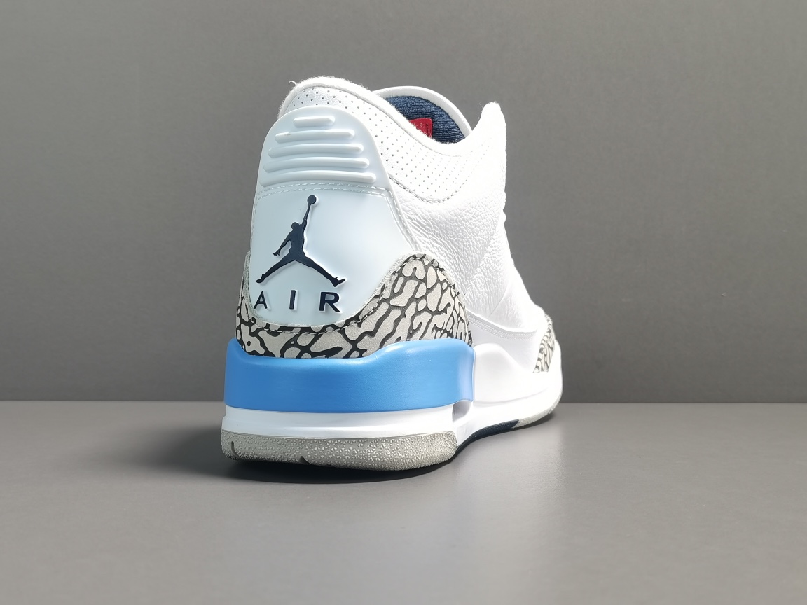 渠道优势，支持代发！
【纯原：顶级AJ3】北卡蓝  Air Jordan 3  Retro ＂UNC＂