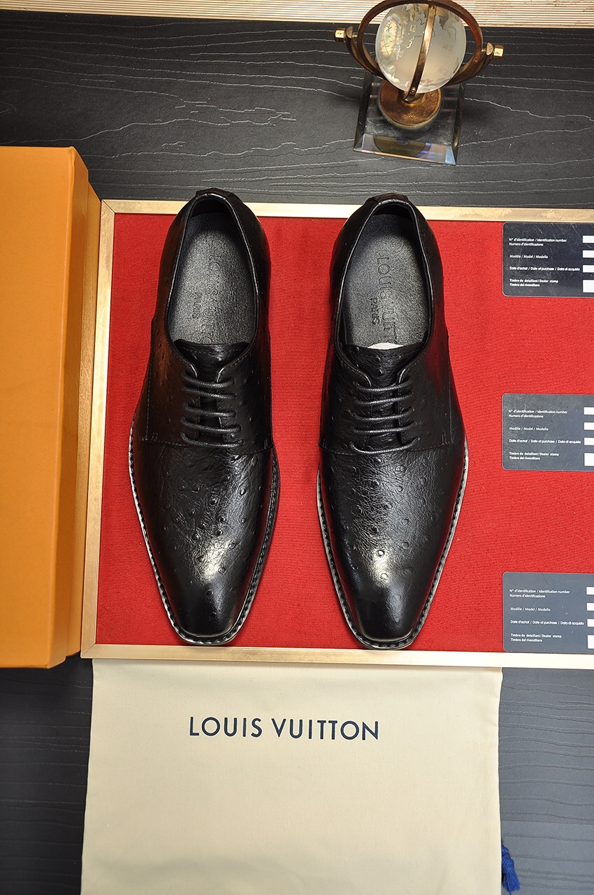 Fábrica 💶 [LV] (todo forro de piel de vaca de alta gama) 🍀 Los últimos zapatos de traje de negocios de cuero genuino …