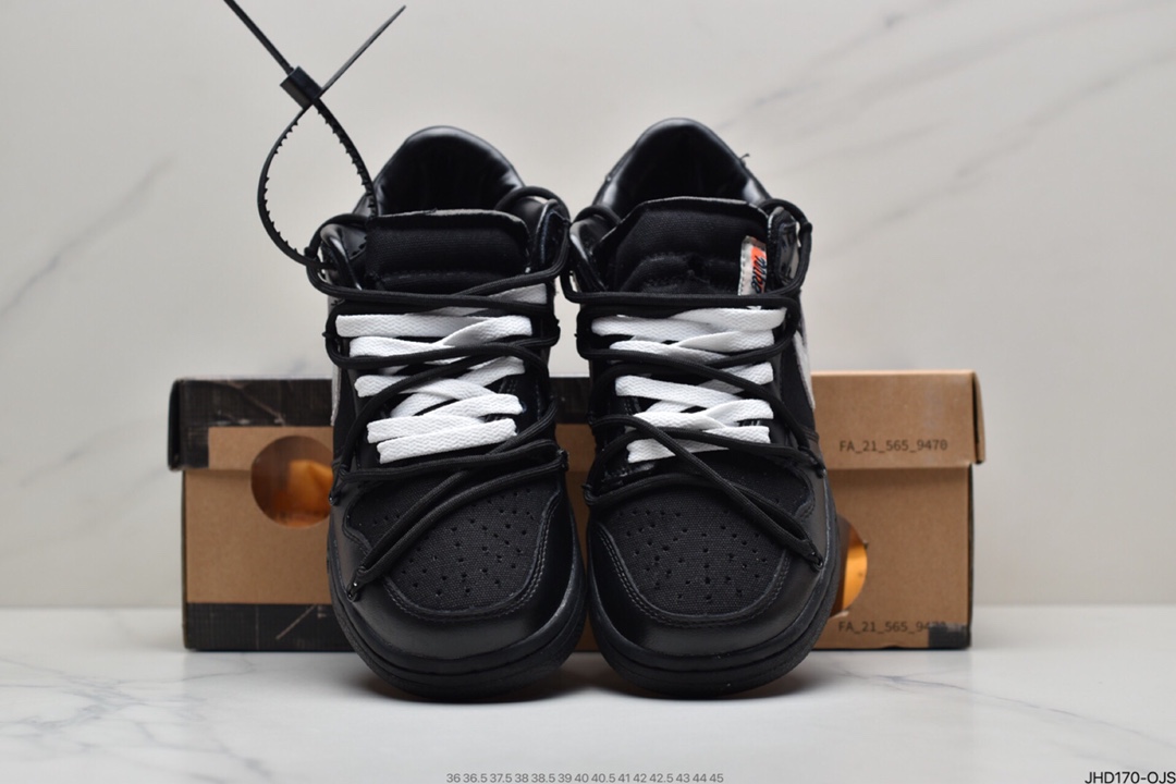 190 Off-White x Nike Dunk Low NO.3白鞋带 蓝扣 纯原大厂DM1602-100