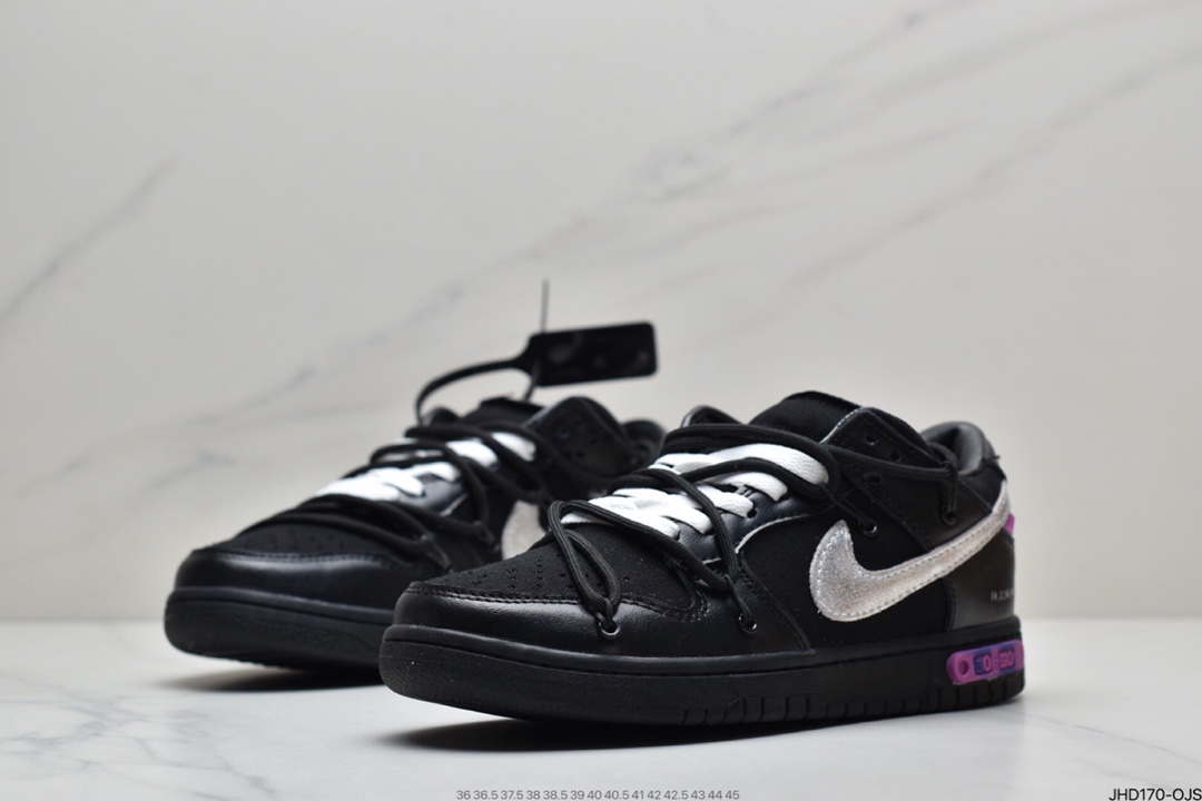 190 Off-White x Nike Dunk Low NO.3白鞋带 蓝扣 纯原大厂DM1602-100