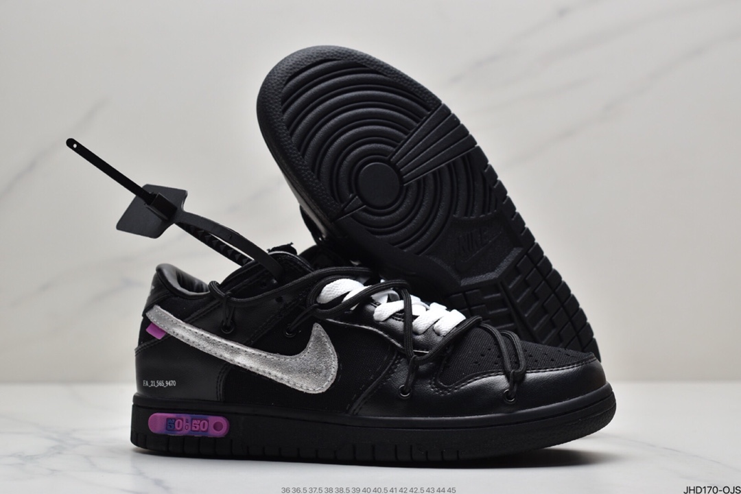 190 Off-White x Nike Dunk Low NO.3白鞋带 蓝扣 纯原大厂DM1602-100
