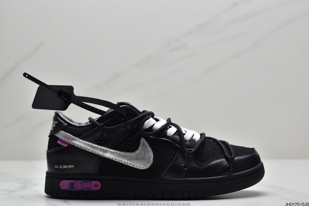190 Off-White x Nike Dunk Low NO.3白鞋带 蓝扣 纯原大厂DM1602-100