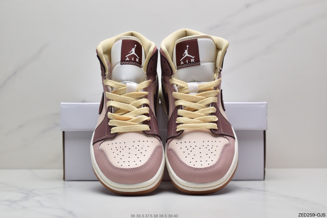 260  Air Jordan 1 Mid AJ1乔1中帮文化篮球鞋 红豆 DO7440-821