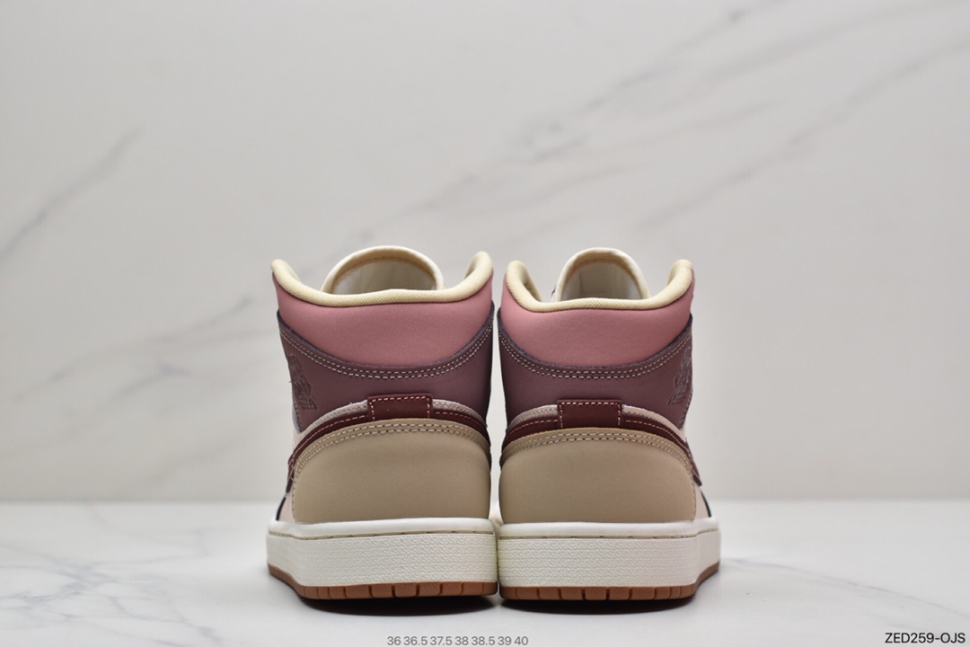 260  Air Jordan 1 Mid AJ1乔1中帮文化篮球鞋 红豆 DO7440-821