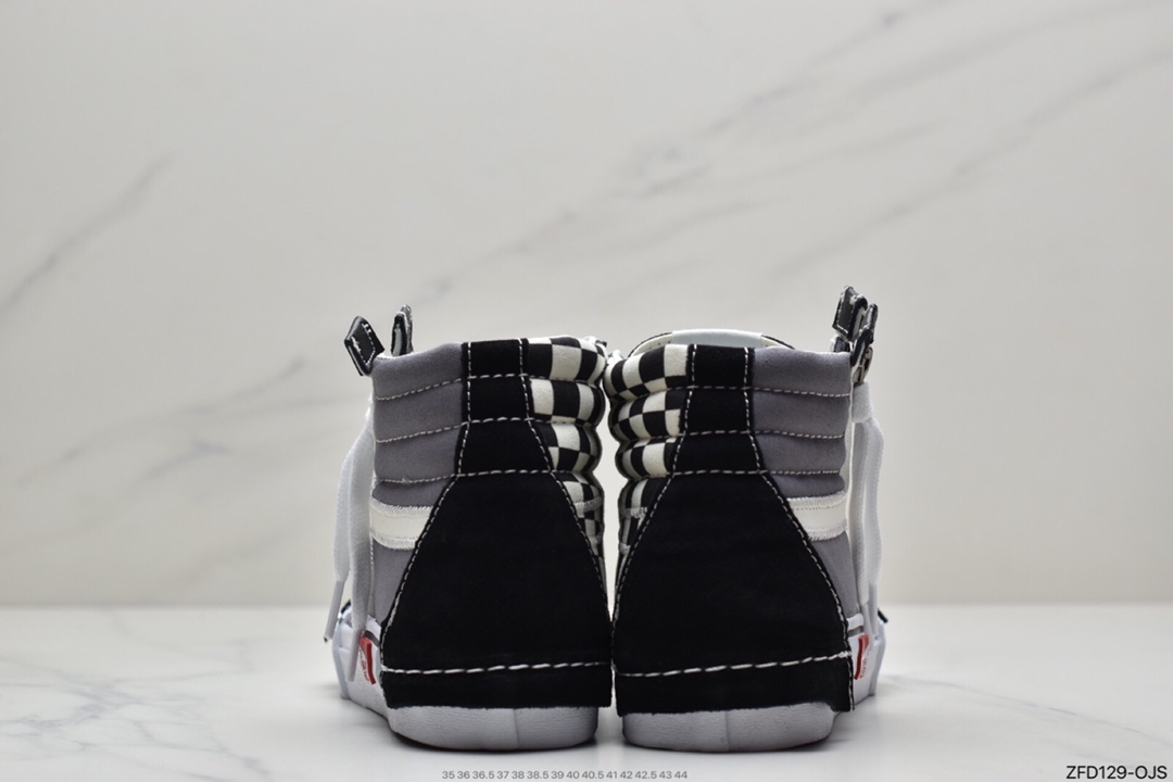 280 硫化工艺万斯Vans Sk8-Hi Reissue Ca 拉链解构主义高帮帆布休闲运动板鞋