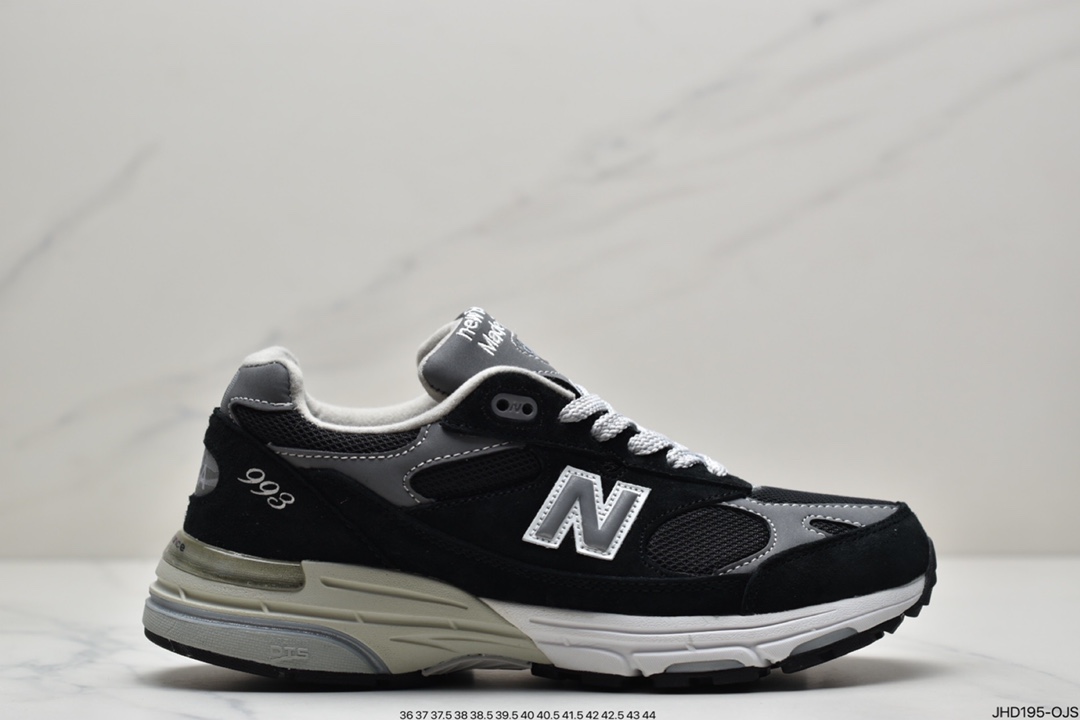 190 新百伦New Balance in USA MR993系列美产血统经典复古休闲运动百搭老爹跑步鞋 “元祖灰银3M”MR993BK