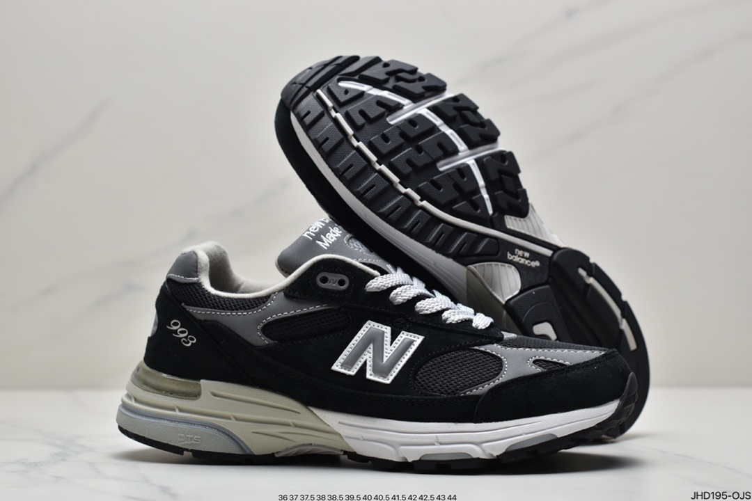 190 新百伦New Balance in USA MR993系列美产血统经典复古休闲运动百搭老爹跑步鞋 “元祖灰银3M”MR993BK