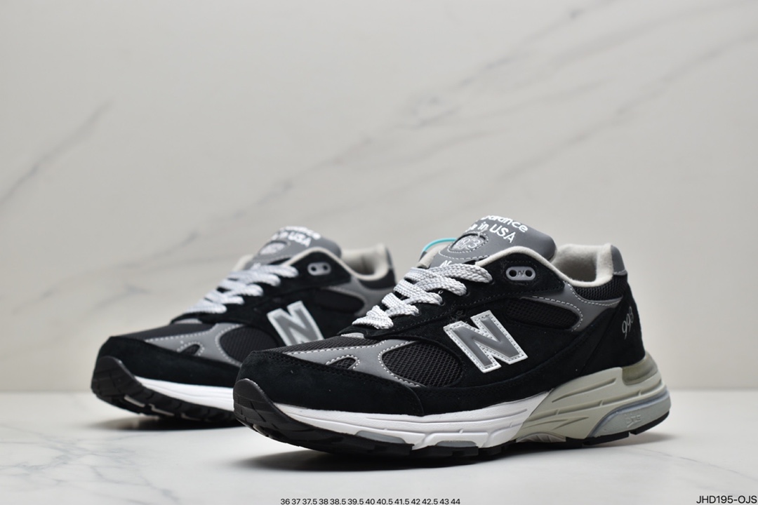 190 新百伦New Balance in USA MR993系列美产血统经典复古休闲运动百搭老爹跑步鞋 “元祖灰银3M”MR993BK