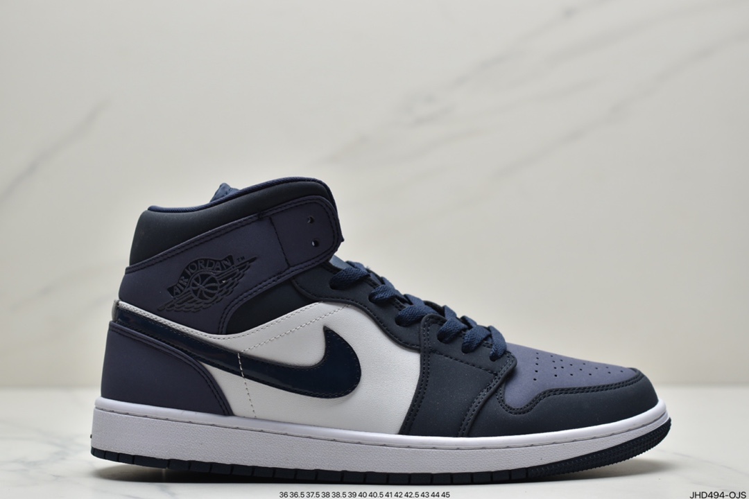 190 Air Jordan 1 Mid ”Obsidian”黑曜石 乔一中邦 554724-174