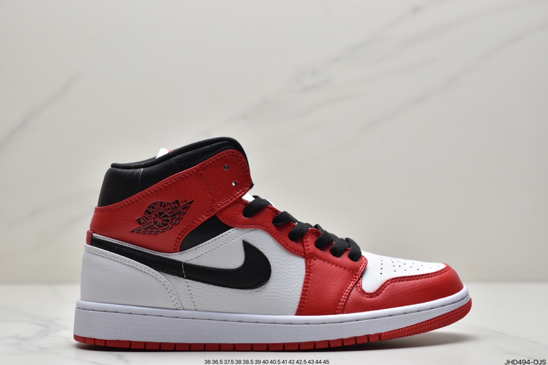 190 Air Jordan 1 Mid ”Obsidian”黑曜石 乔一中邦 554724-174