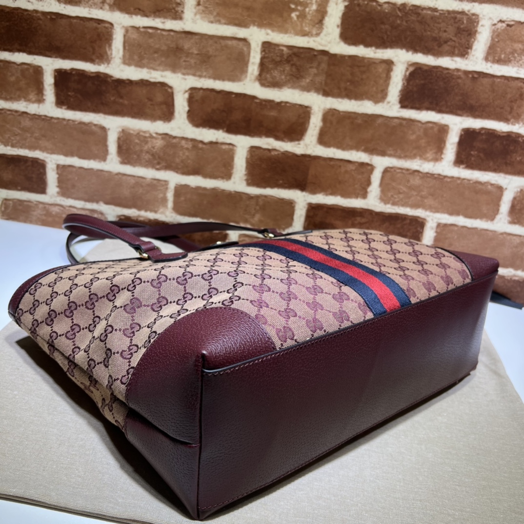 GUCCI古驰Ophidia系列织带中号托特包631685