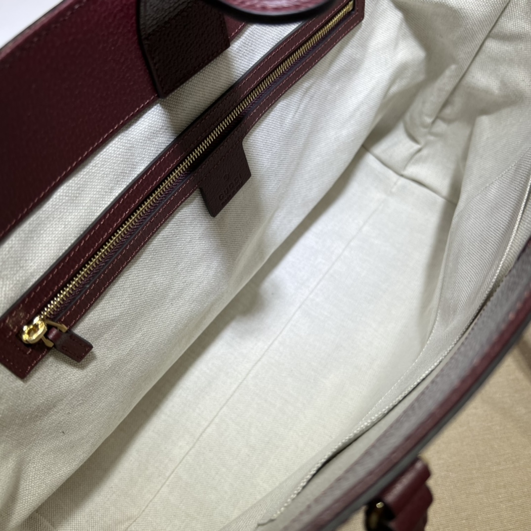 GUCCI古驰Ophidia系列织带中号托特包631685