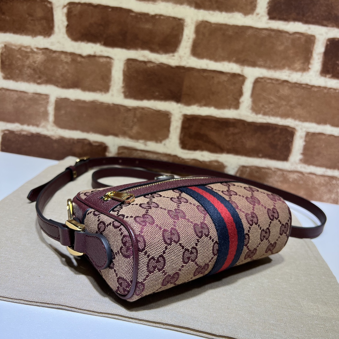 GUCCI古驰Ophidia系列织带迷你手袋517350