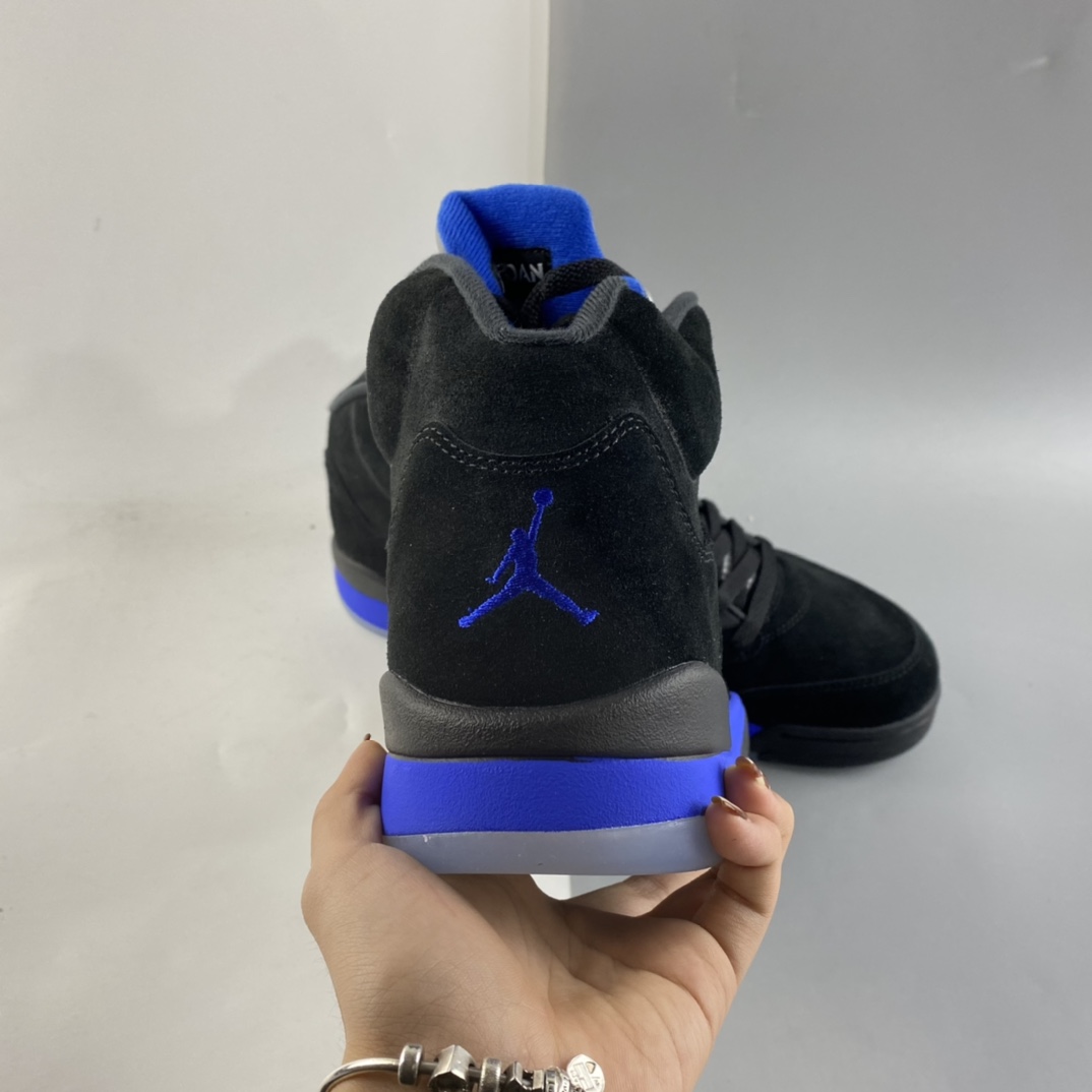 P500  Air Jordan AJ5乔丹5代复古篮球鞋 黑蓝 CT4838-004