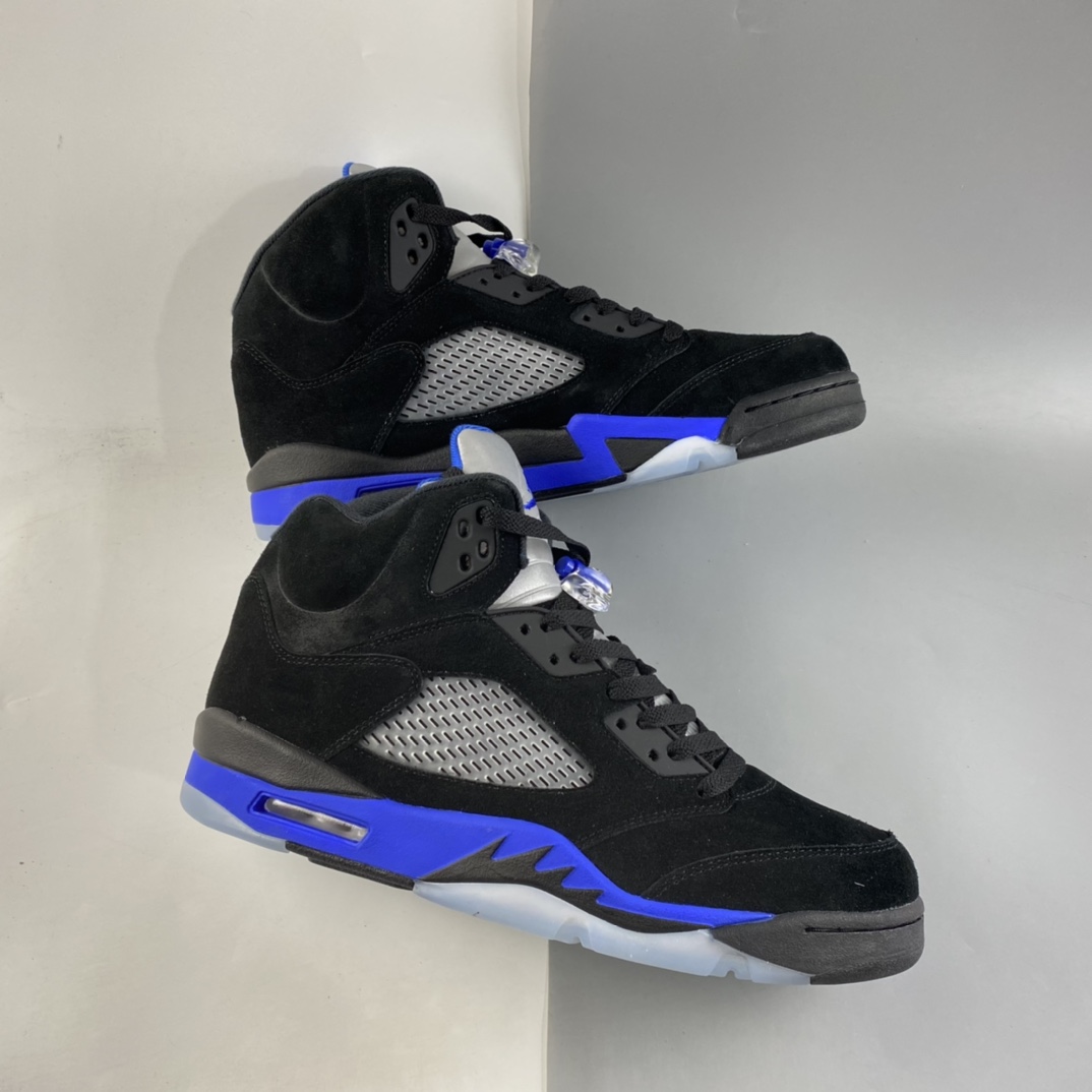 P500  Air Jordan AJ5乔丹5代复古篮球鞋 黑蓝 CT4838-004