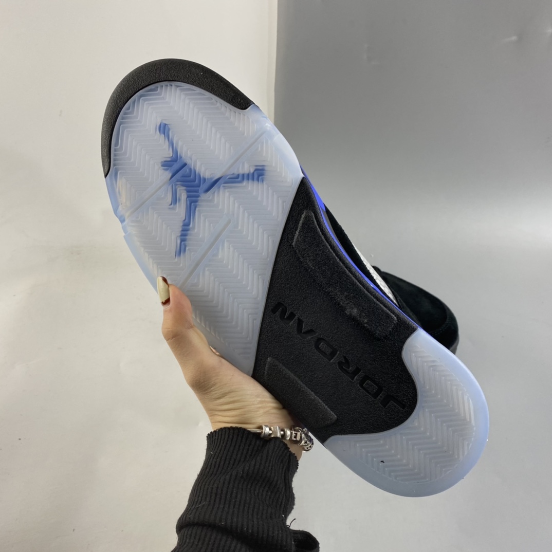 P500  Air Jordan AJ5乔丹5代复古篮球鞋 黑蓝 CT4838-004