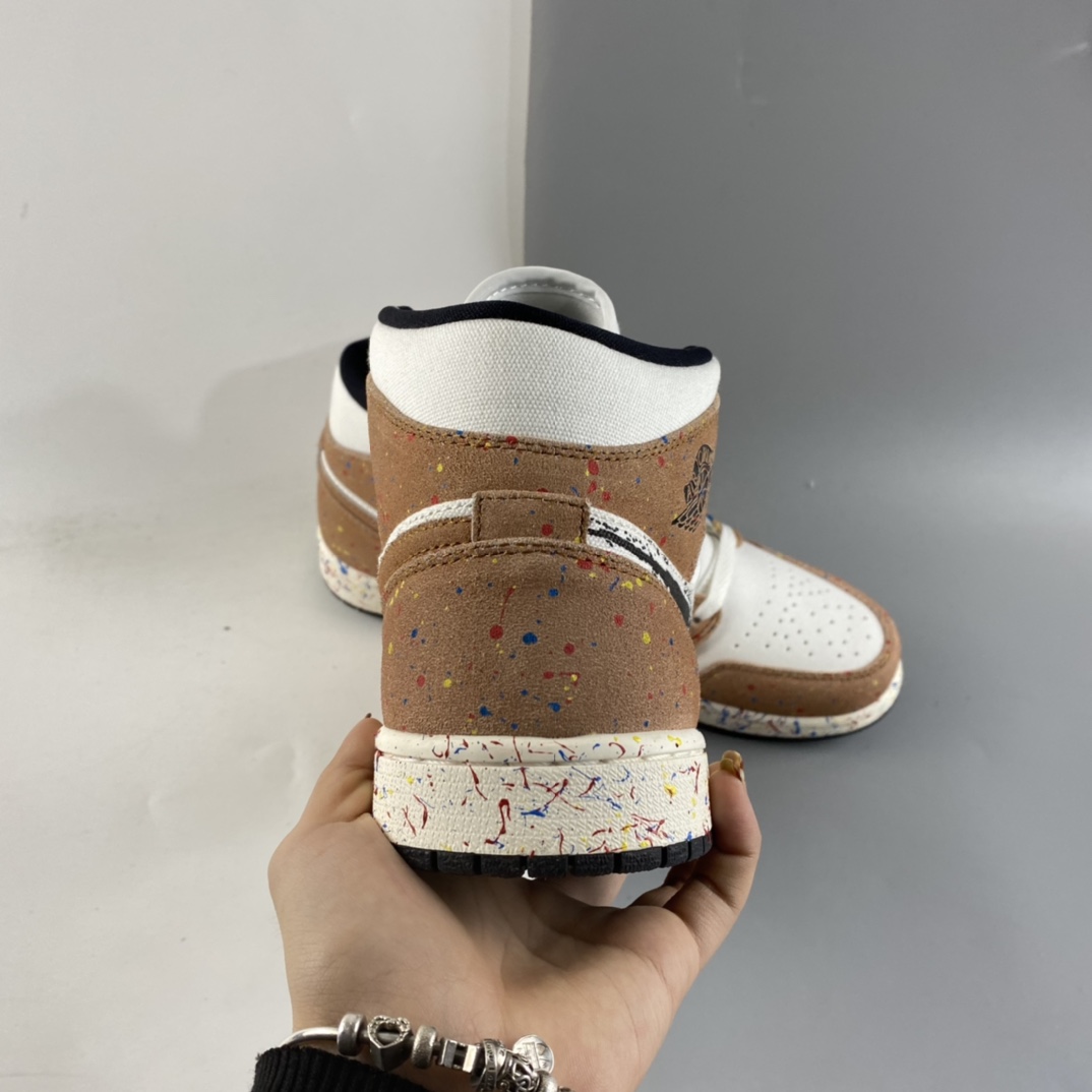 P260  Air Jordan 1 Mid AJ1 乔1 中帮百搭休闲运动板鞋 DA8005-100