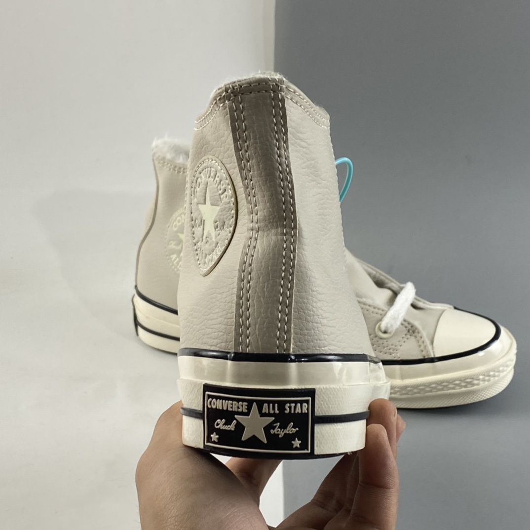 P130  加绒款 Converse Chuck 70s 匡威皮面高帮休闲板鞋 569515C