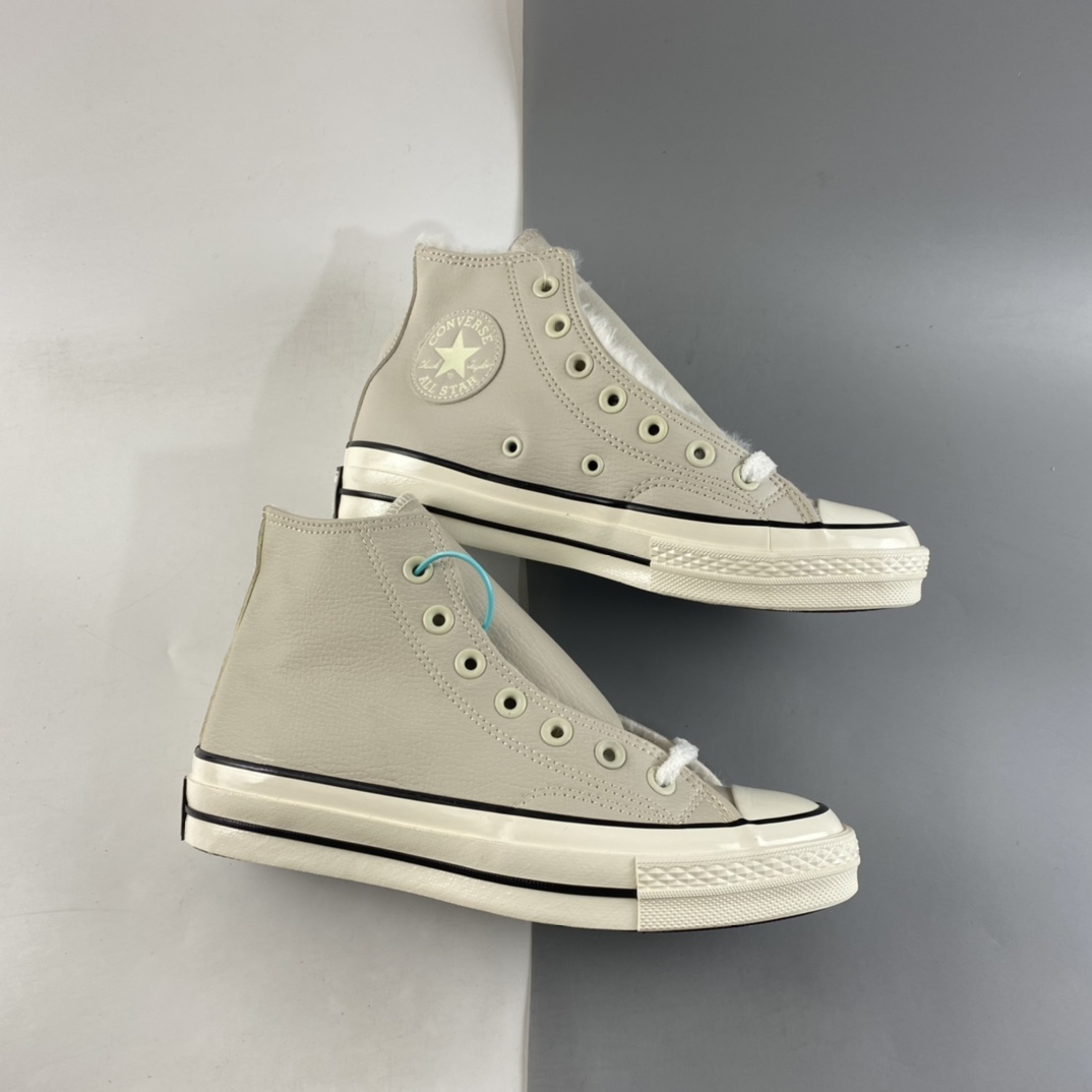 P130  加绒款 Converse Chuck 70s 匡威皮面高帮休闲板鞋 569515C
