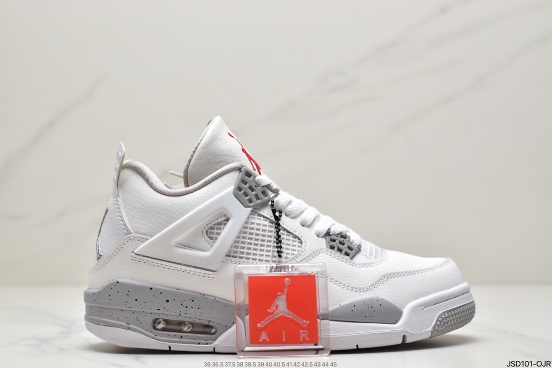 200 Air Jordan 4 Retro PREMIUM 乔4白水泥原盒原配 840606 308497