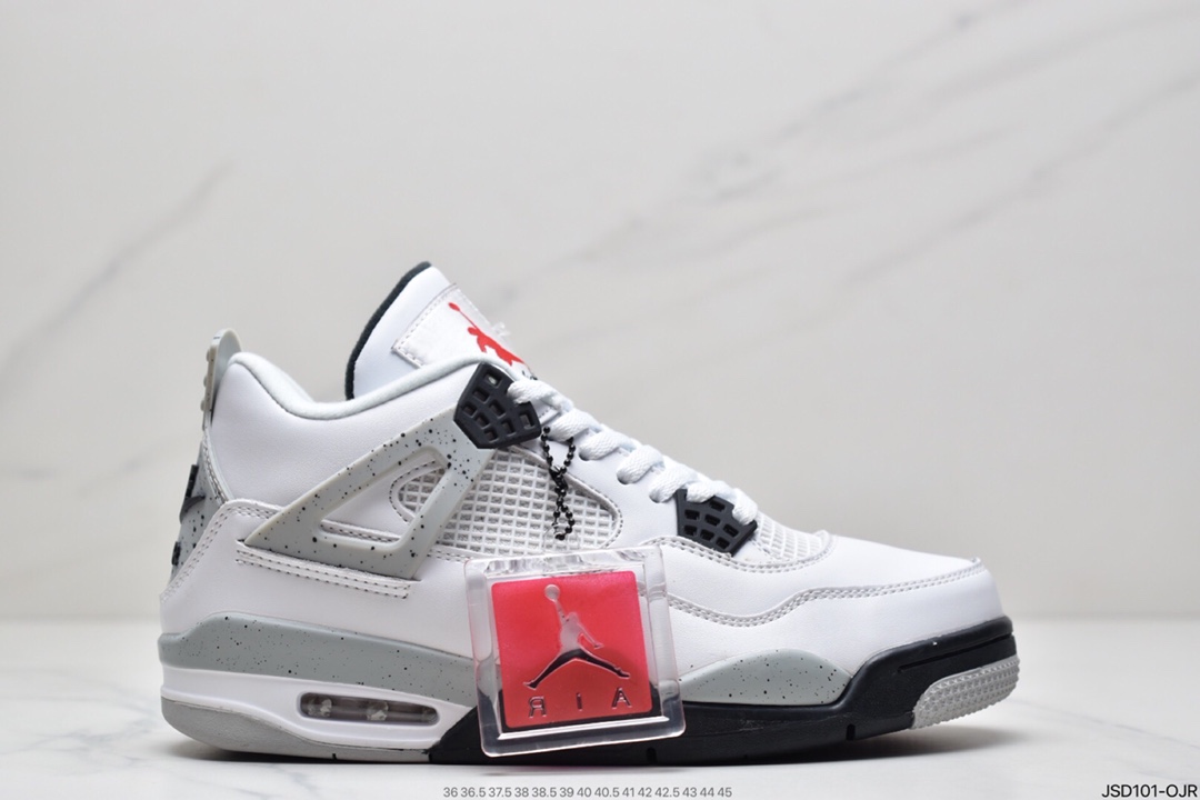 200 Air Jordan 4 Retro PREMIUM 乔4白水泥原盒原配 840606 308497