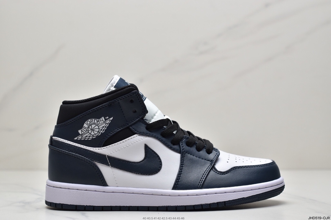 190 Air Jordan 1 Mid 乔一中邦 当前市场最优版本 554724-411