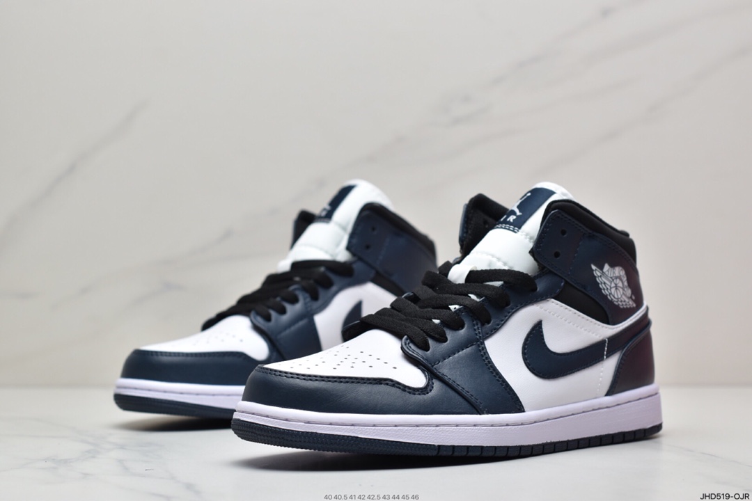 190 Air Jordan 1 Mid 乔一中邦 当前市场最优版本 554724-411