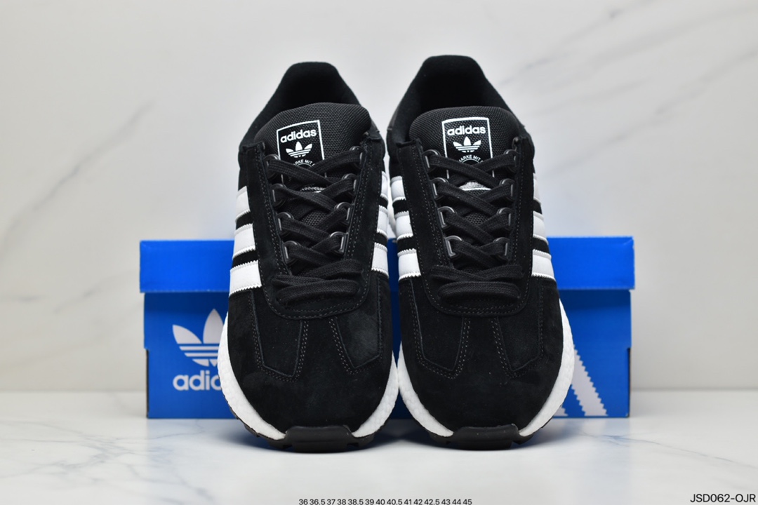 200 阿迪达斯adidas Racing 1 Boost Prototype  速度轻盈复古系列百搭透气运动慢跑鞋 HO3078