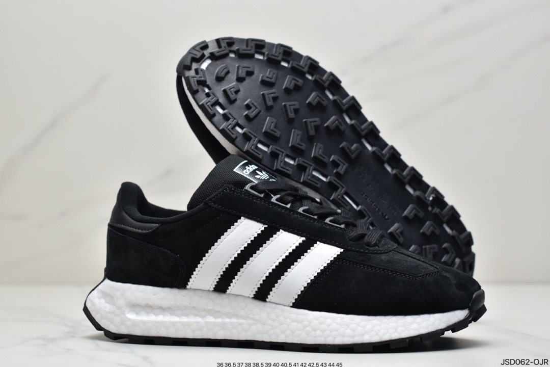 200 阿迪达斯adidas Racing 1 Boost Prototype  速度轻盈复古系列百搭透气运动慢跑鞋 HO3078