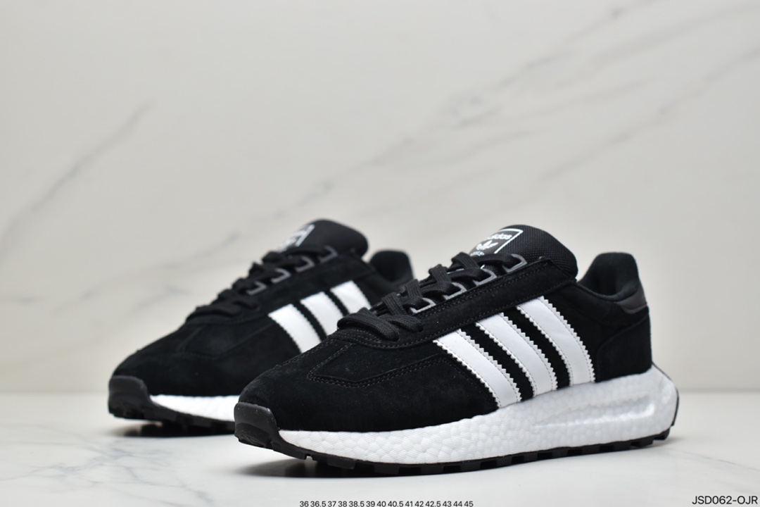 200 阿迪达斯adidas Racing 1 Boost Prototype  速度轻盈复古系列百搭透气运动慢跑鞋 HO3078