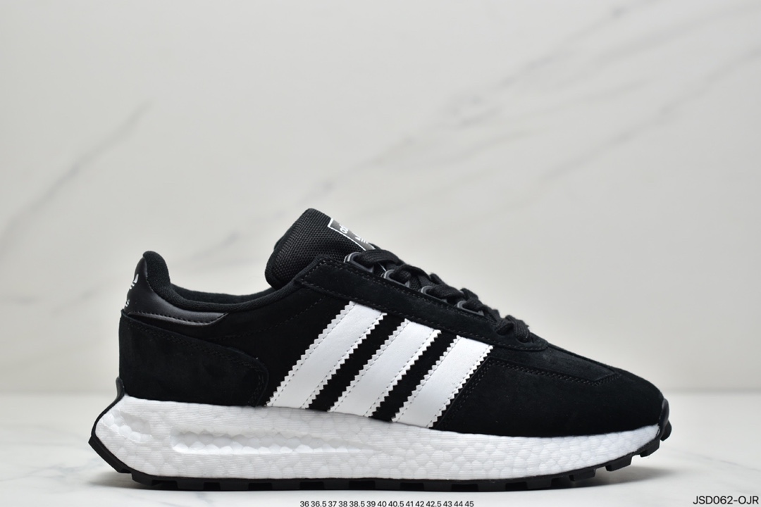 200 阿迪达斯adidas Racing 1 Boost Prototype  速度轻盈复古系列百搭透气运动慢跑鞋 HO3078
