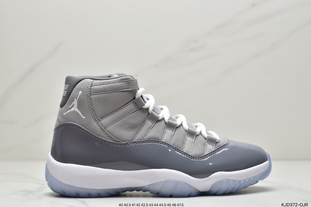450  乔11 Air Jordan 11 Retro “Cool Grey” 酷灰AJ11灰色原厂高亮漆皮 CT8012-005