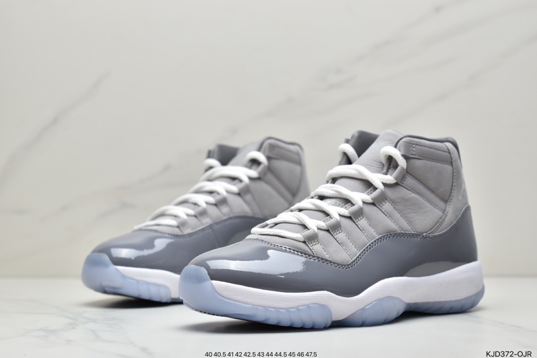 450  乔11 Air Jordan 11 Retro “Cool Grey” 酷灰AJ11灰色原厂高亮漆皮 CT8012-005