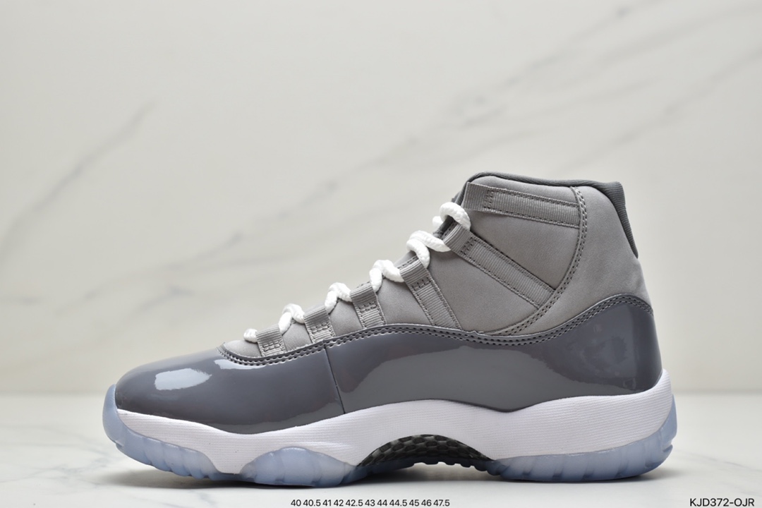 450  乔11 Air Jordan 11 Retro “Cool Grey” 酷灰AJ11灰色原厂高亮漆皮 CT8012-005