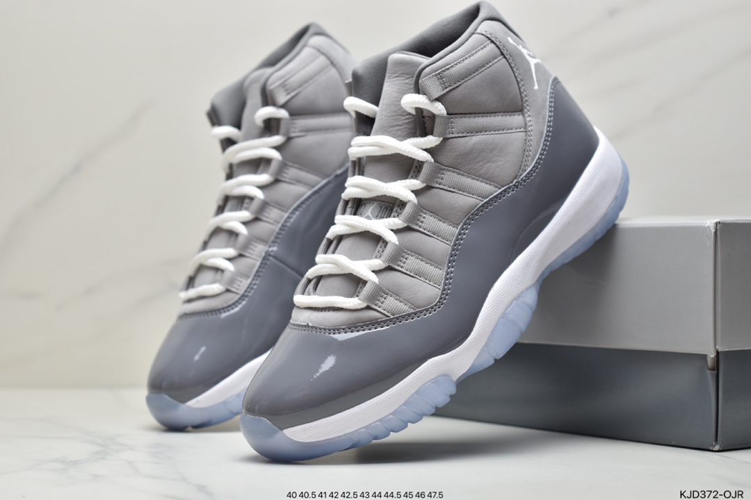 450  乔11 Air Jordan 11 Retro “Cool Grey” 酷灰AJ11灰色原厂高亮漆皮 CT8012-005