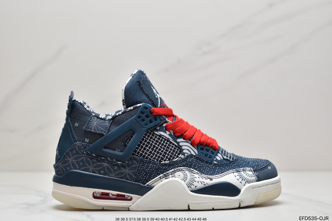 390 Nike Air Jordan 4 Retro SE”Sashiko”迈克尔·乔丹AJ4代中帮篮球鞋CW0898-400