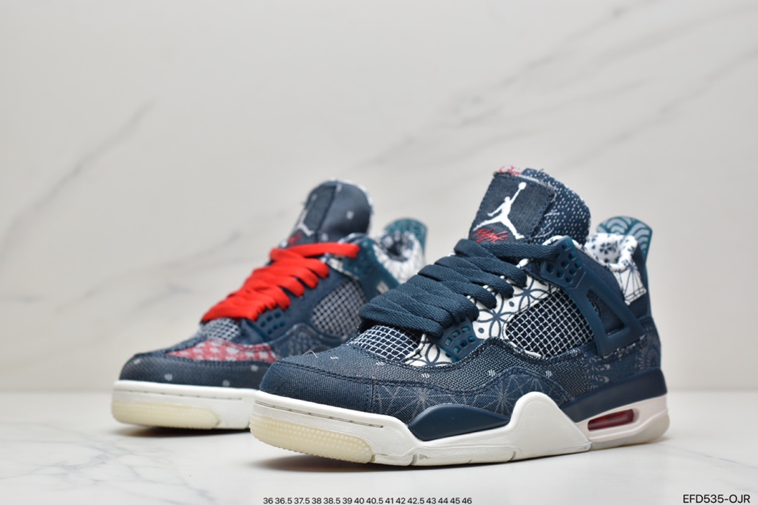 390 Nike Air Jordan 4 Retro SE”Sashiko”迈克尔·乔丹AJ4代中帮篮球鞋CW0898-400