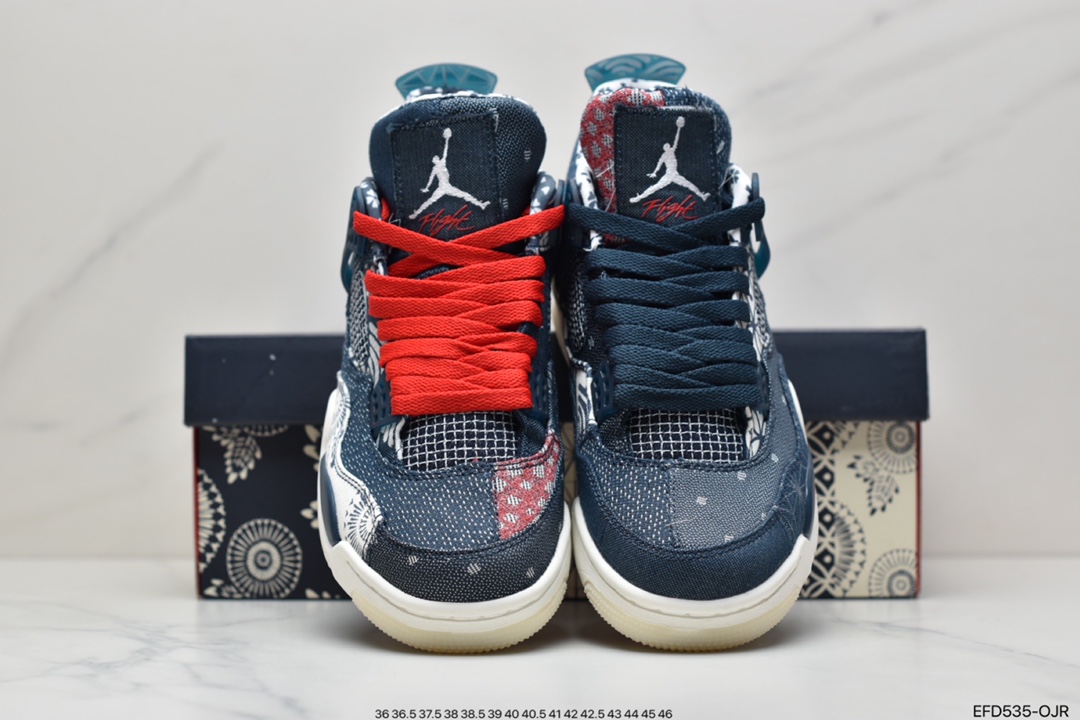 390 Nike Air Jordan 4 Retro SE”Sashiko”迈克尔·乔丹AJ4代中帮篮球鞋CW0898-400