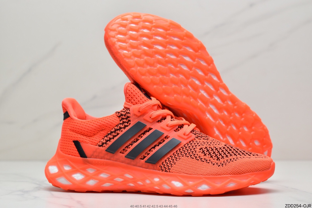 230 阿迪达斯ULTRABOOST WER DNA针织透气鞋面 真爆大底复古跑鞋GY4166