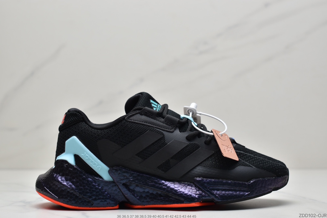 230 阿迪达斯adidas Boost X9000L4 M系列款式整体造型极具速度感S23662