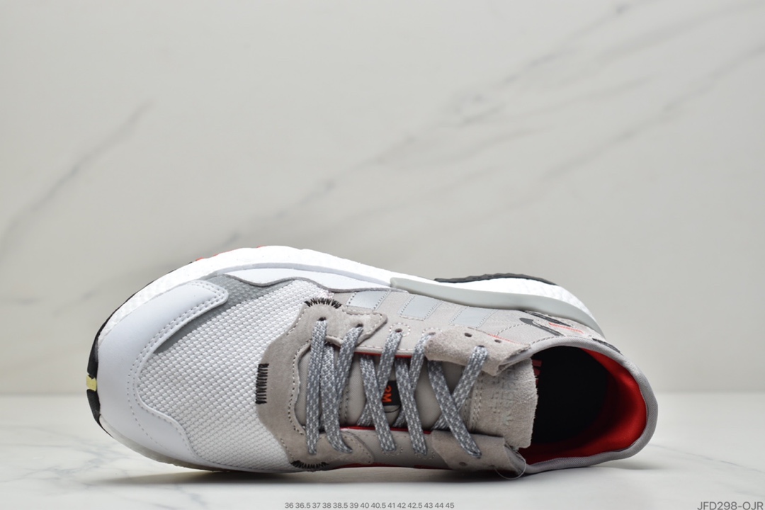 170 阿迪达斯Adidas Nite Jogger 2019 Boost 碳黑三叶草 联名夜行者EF5409