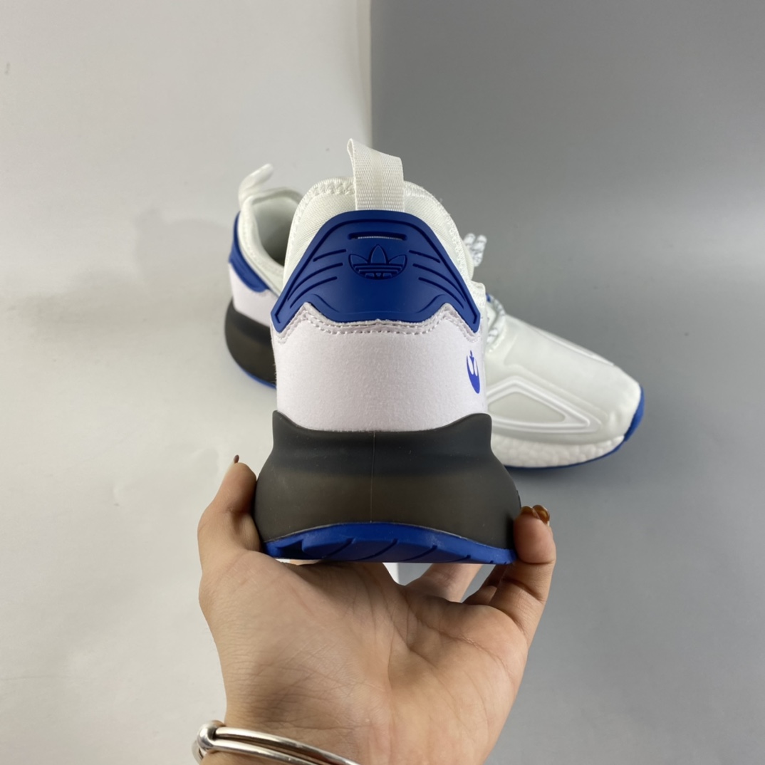 P190  Adidas  ZX 2K Boost 网纱针织呼吸面套脚休闲运动慢跑鞋 G55568