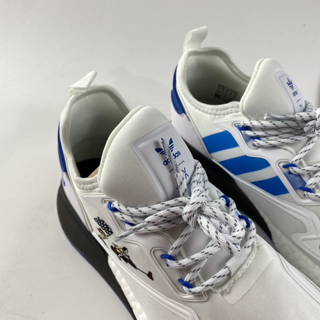 P190  Adidas  ZX 2K Boost 网纱针织呼吸面套脚休闲运动慢跑鞋 G55568