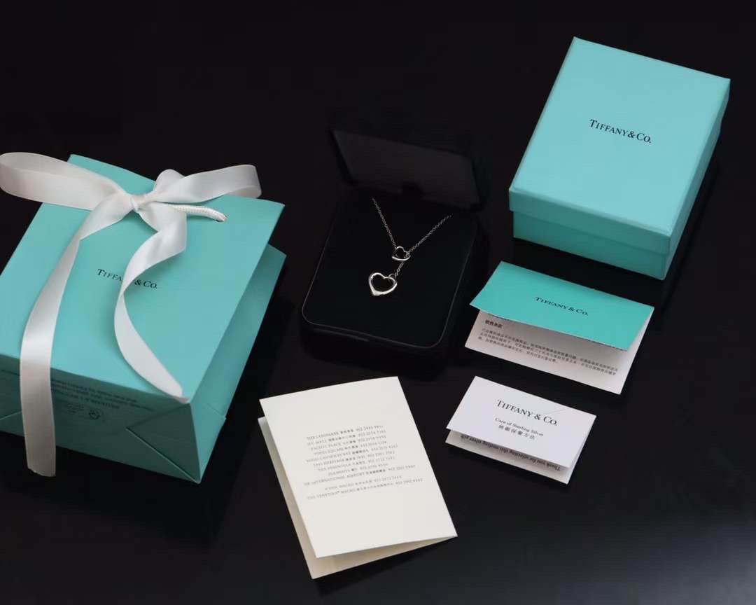 Tiffany & Co. Tiffany &Co.大小爱心锁骨项链