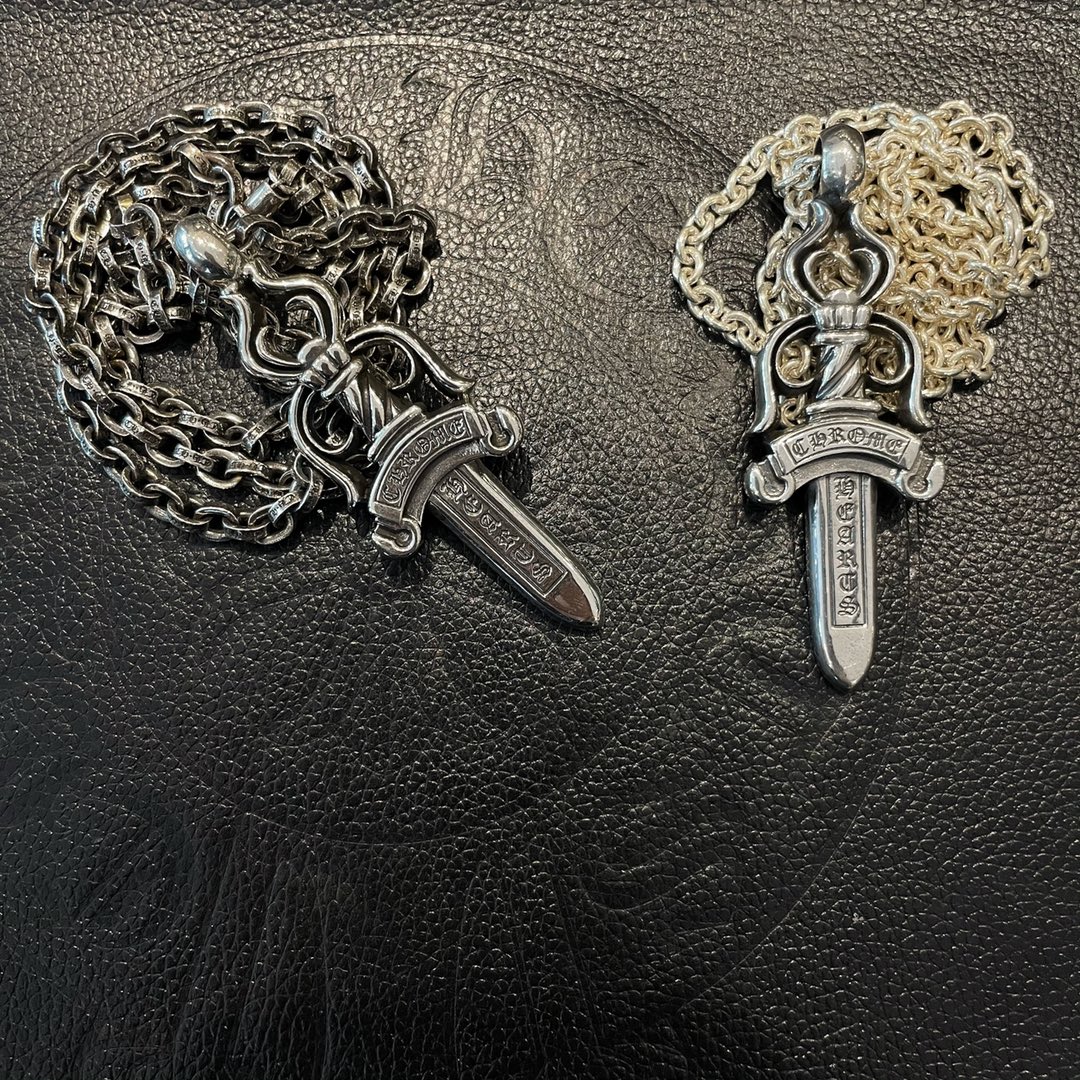 Chrome Hearts 𝐂𝐡𝐫𝐨𝐦𝐞 𝐡𝐞𝐚𝐫𝐭𝐬 克罗心大宝剑项链
