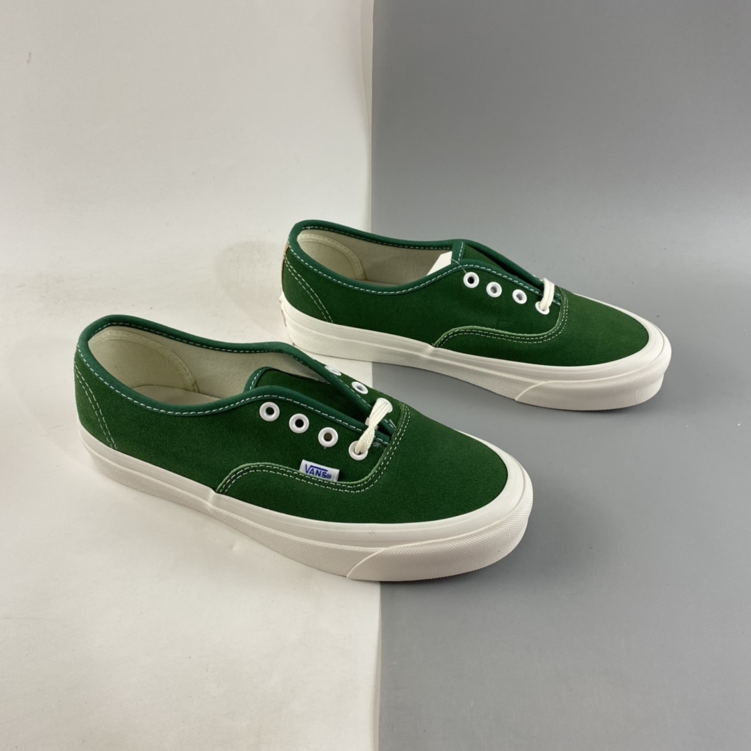 P140  Vans OG Authentic LX麂皮系列 硫化板鞋 绿色 VN0A4BV94JG