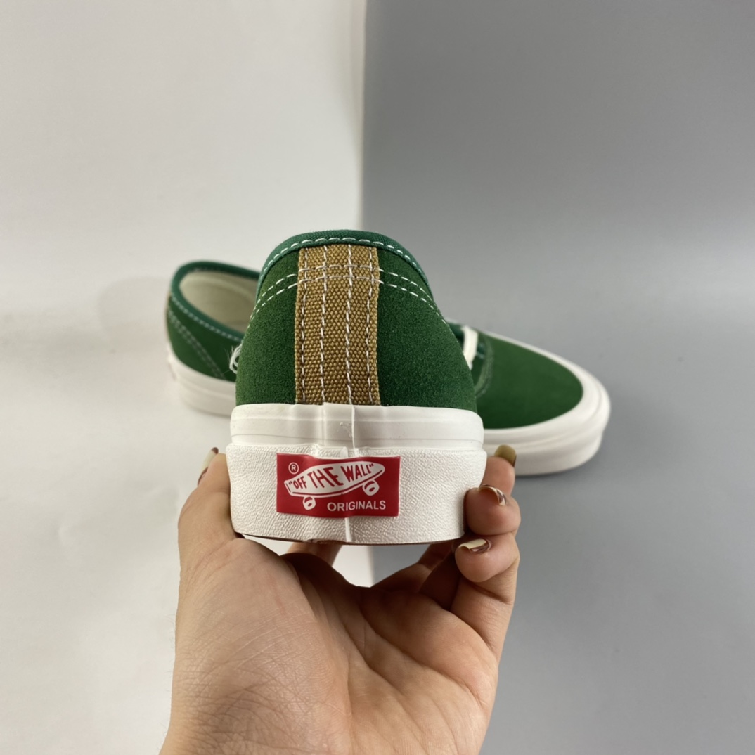 P140  Vans OG Authentic LX麂皮系列 硫化板鞋 绿色 VN0A4BV94JG