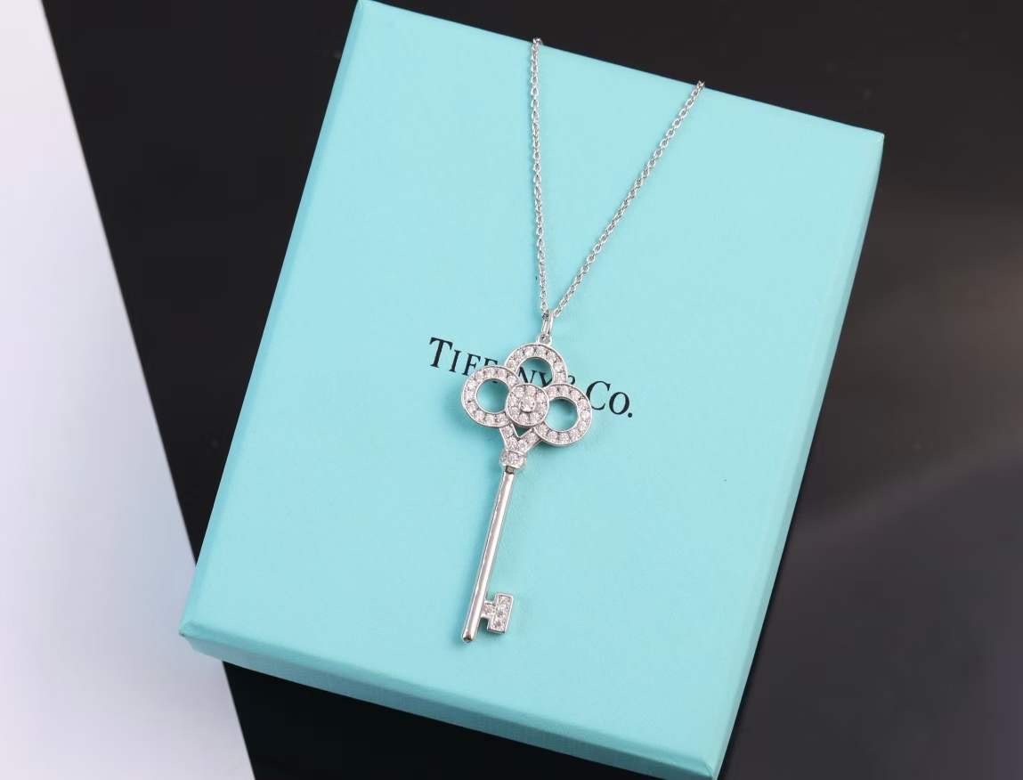 Tiffany & Co. Tiffany&Co.心冠钥匙项链 纯银