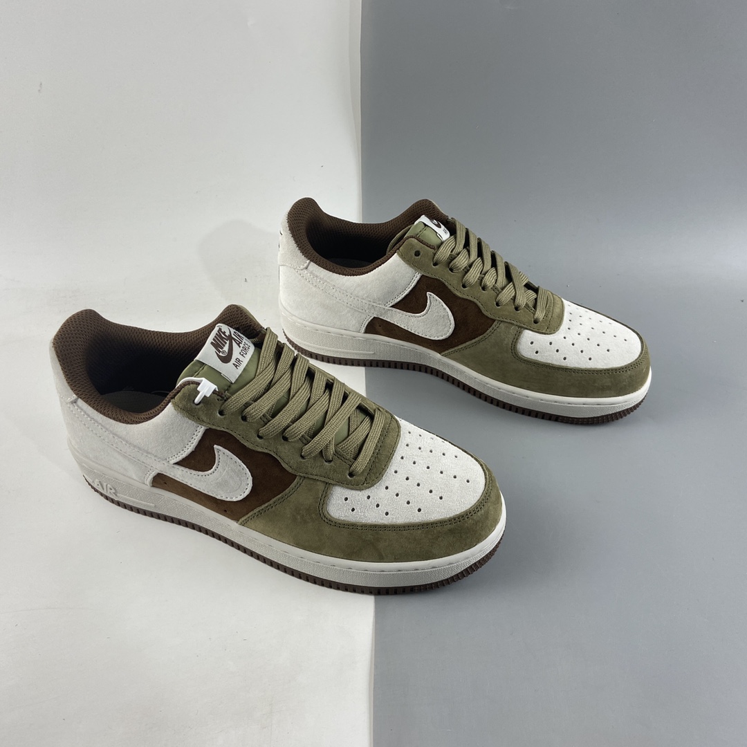 P240  NIKE Air Force 1’07 Low ”麂皮巧克力” 空军一号低帮休闲板鞋 DB2260-199