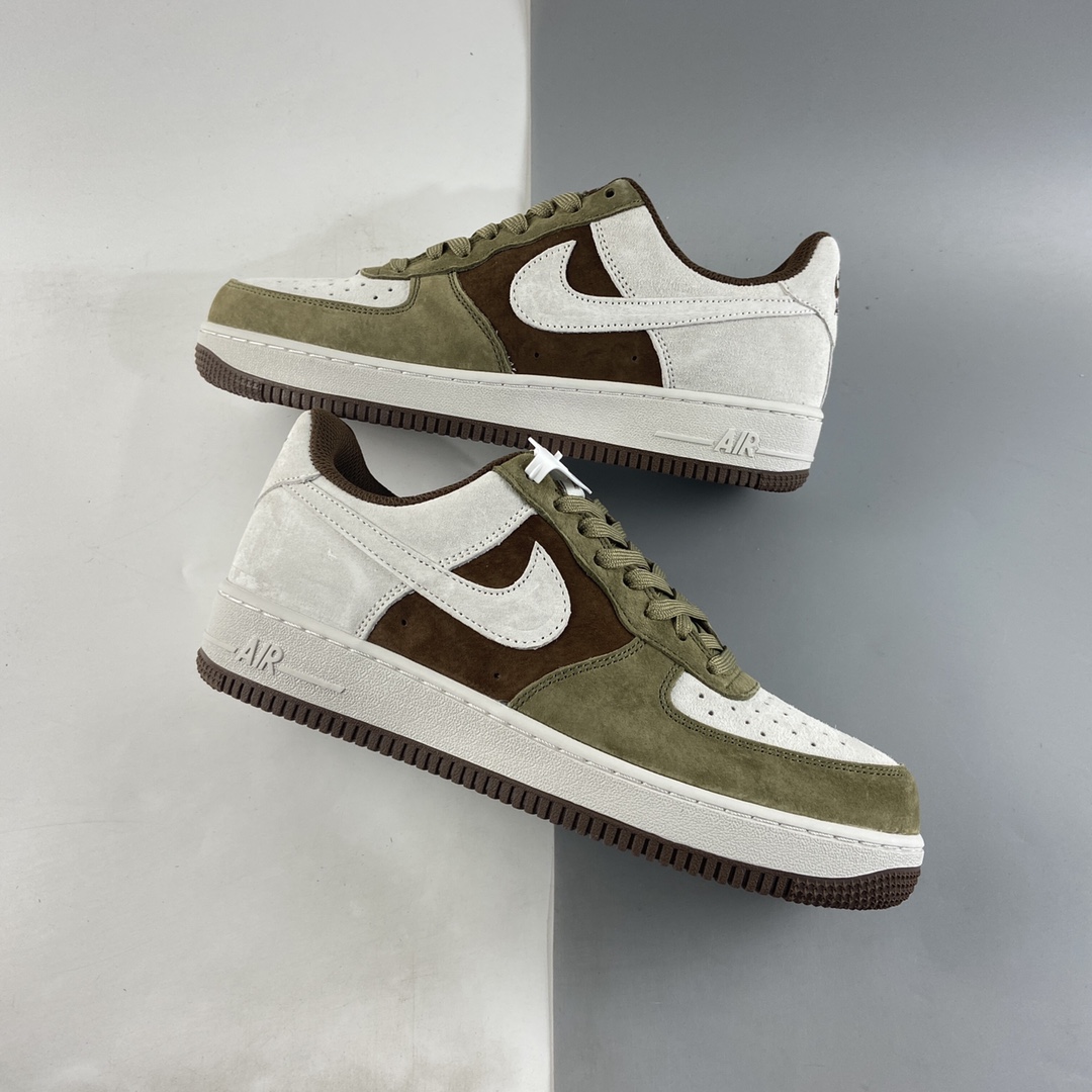 P240  NIKE Air Force 1’07 Low ”麂皮巧克力” 空军一号低帮休闲板鞋 DB2260-199